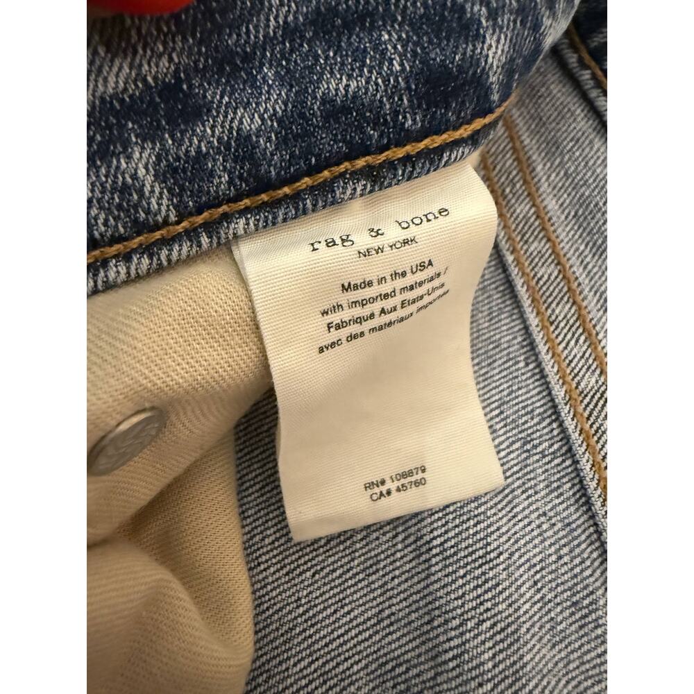 Rag & Bone Dre Low-Rise Slim Boyfriend Women's Jeans Stella Size 28 - Picture 11 of 14